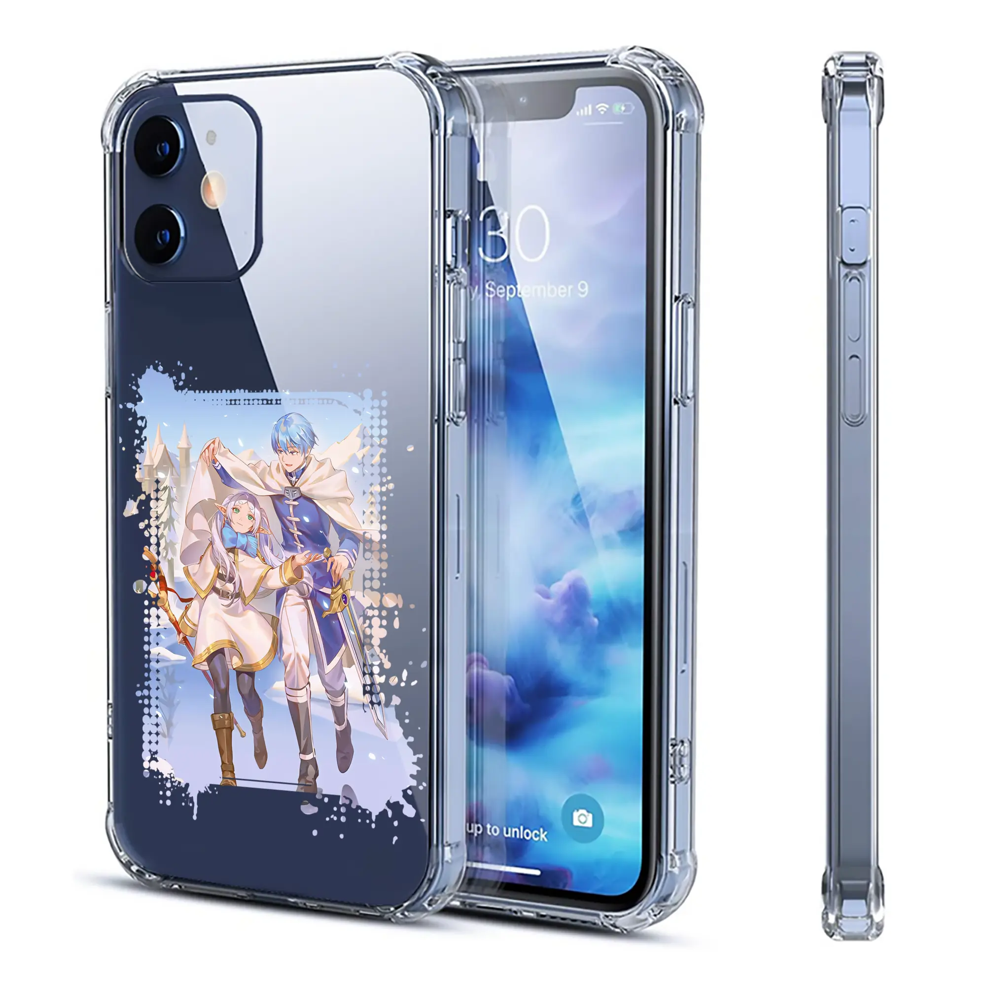 葬送のフリーレン（Frieren） グッズ,ヒンメル（Himmel） - IPhone 12シリーズ対応 ・ 透明スマホケース ・ クリアソフトケース ・ TPU素材 ・ 耐衝撃 ・ 高密着 ・ 防汚 防指紋 ・ 簡単着脱